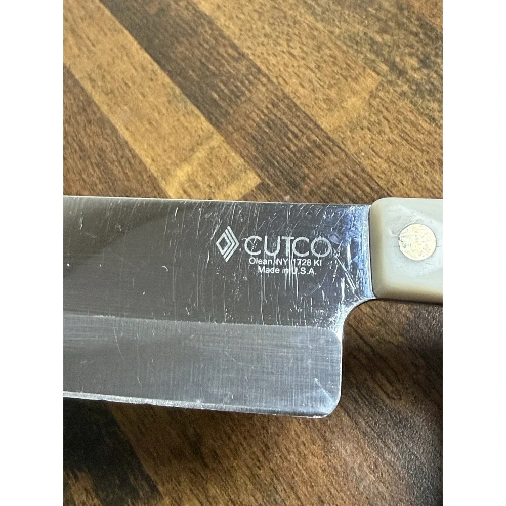 Cutco 1728 Petite Chef Knife With Pearl White Handle 13 1/8" with 7 1/2" blade - Picture 2 of 4